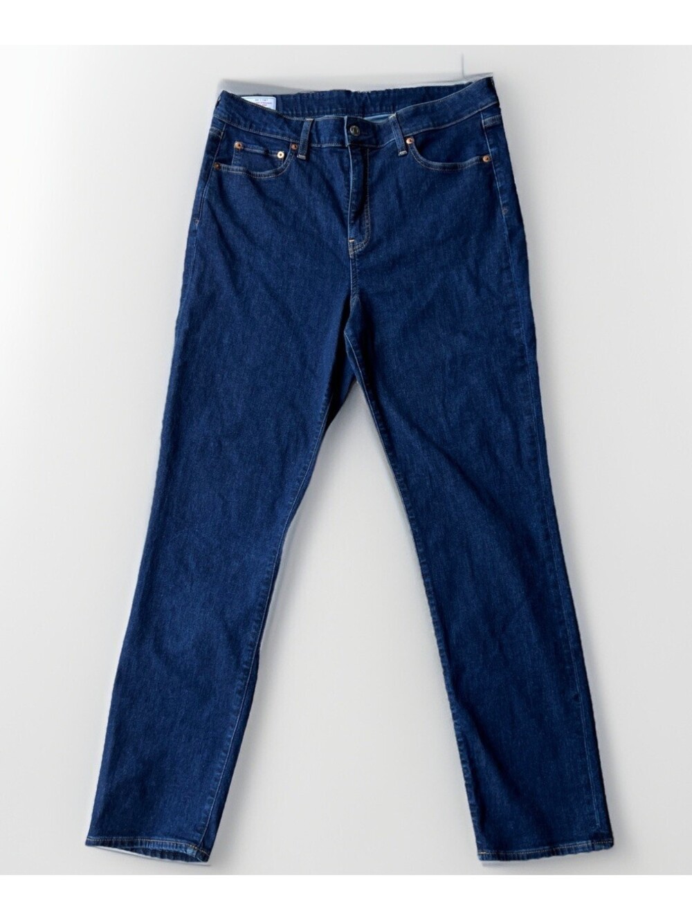 Gap Classic Straight High Rise Jeans Dark Indigo Stretch Denim Women’s 16R 33x30